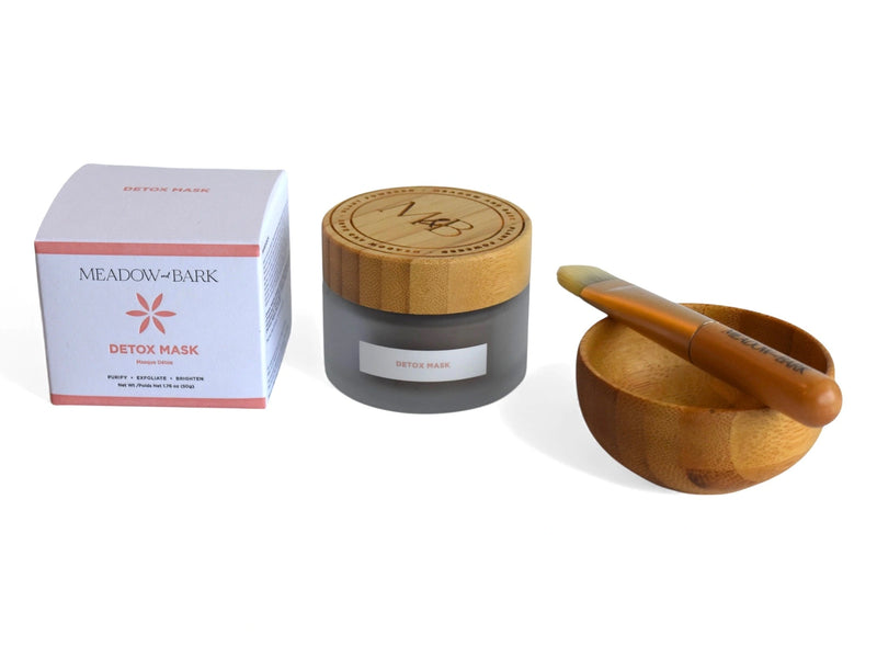 Detox Mask and Bamboo Bowl Set