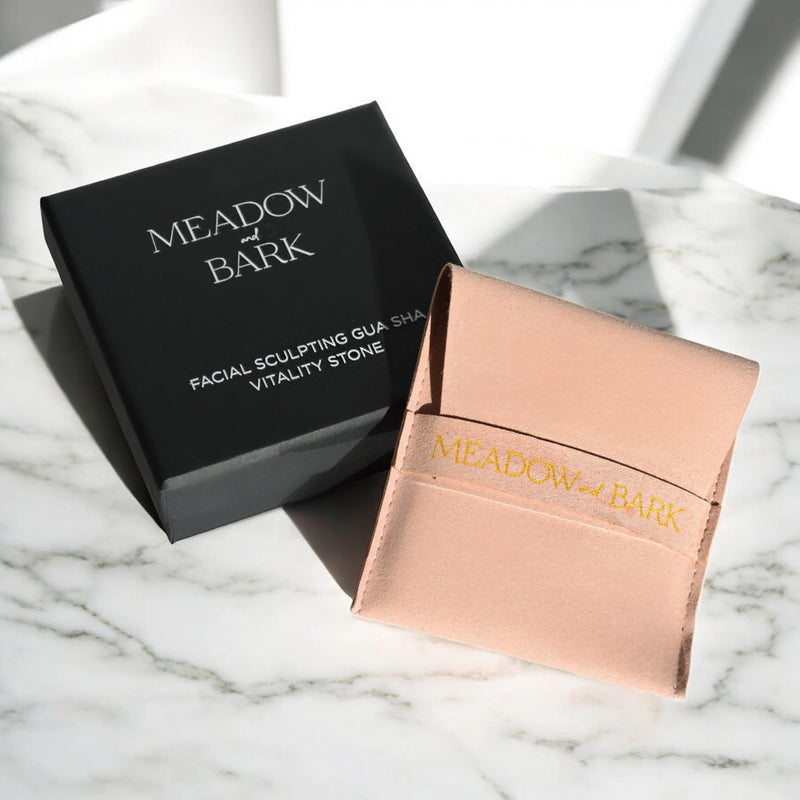 meadown and bark facial sculping gua sha vitality stone