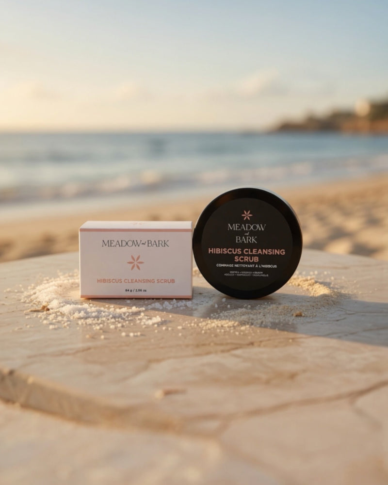 Hibiscus Facial Cleansing Scrub – Meadow and Bark