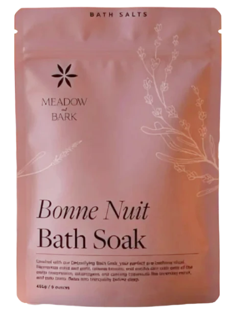 Bonne Nuit bath soak pouch