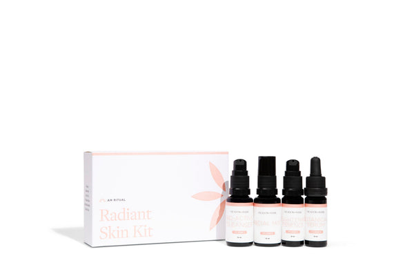 AM Skincare regimen botanical