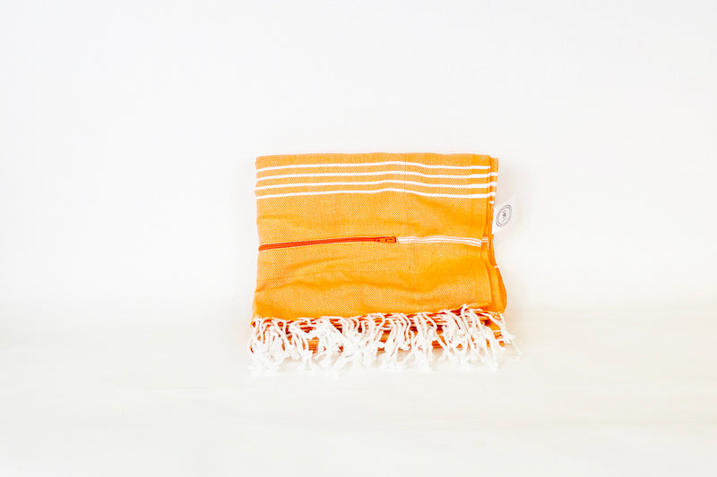 Peshtemal Beach Towel with Zipper