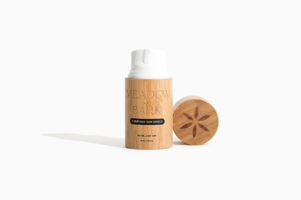 bamboo pump bottle of sunscreen