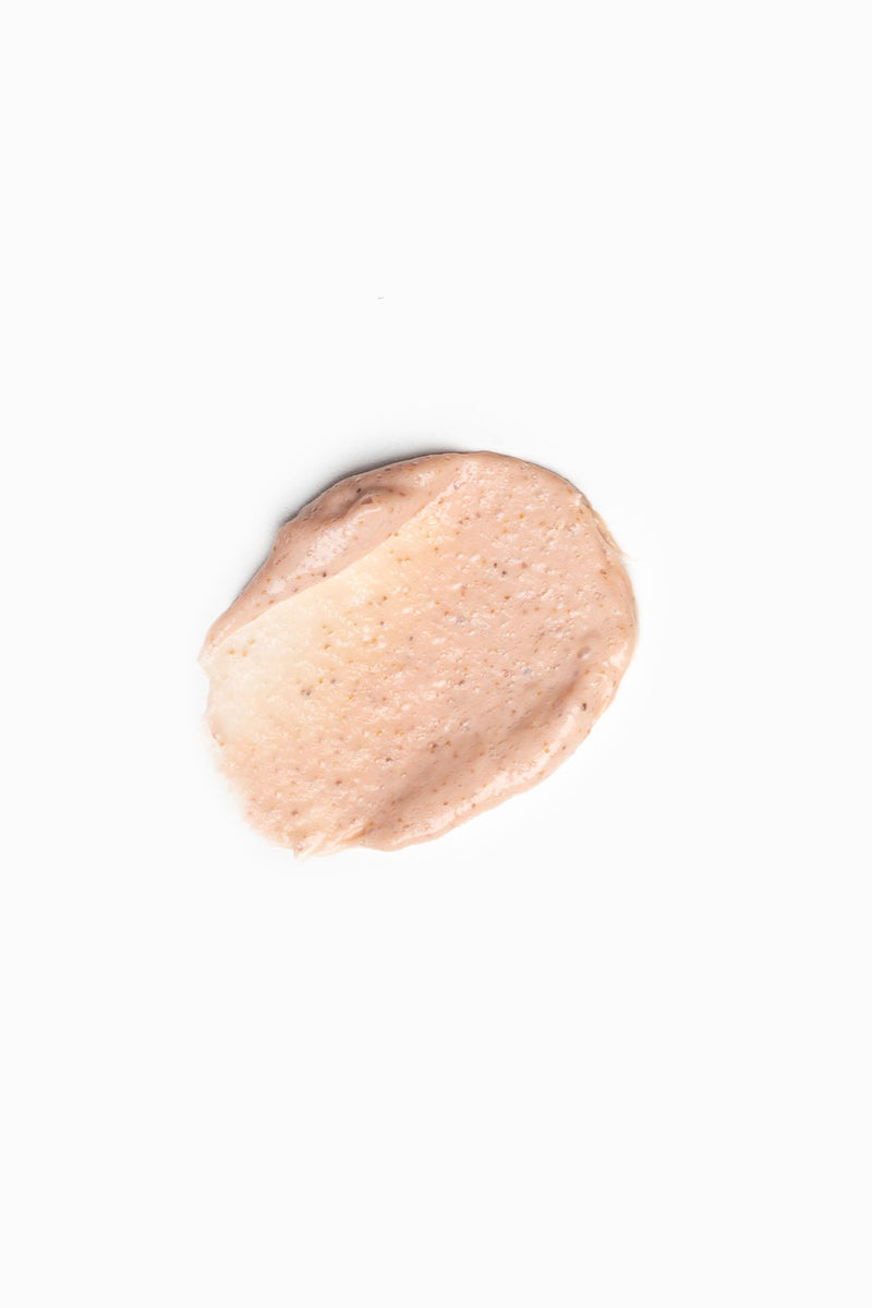 smear of pink scrub